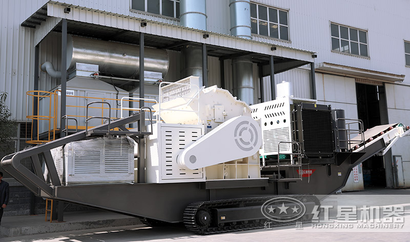 移動制砂機，石料加工成機制砂