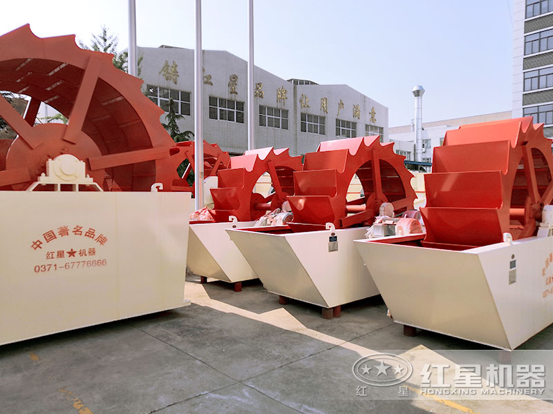 輪斗洗石機(jī)車間展示，規(guī)格多