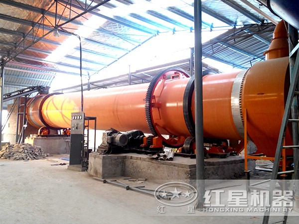 礦渣烘干機(jī)作業(yè)現(xiàn)場(chǎng)