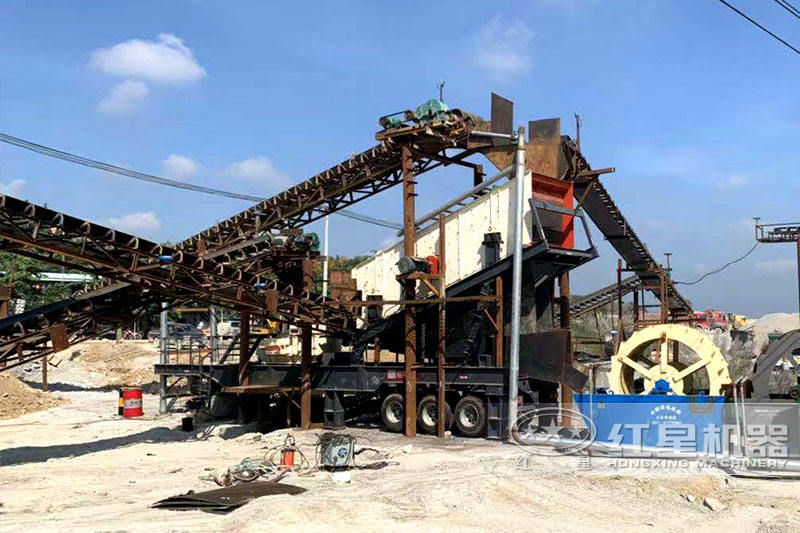 移動(dòng)式制砂現(xiàn)場(chǎng)