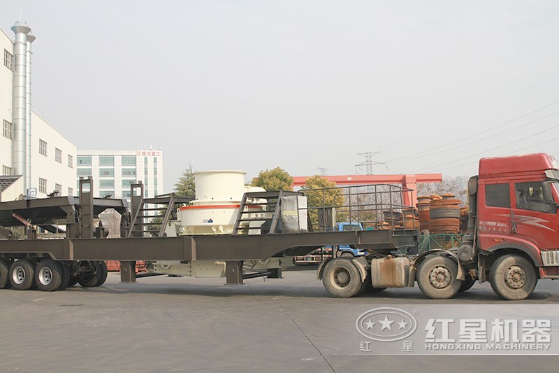 移動磨石粉機發(fā)貨