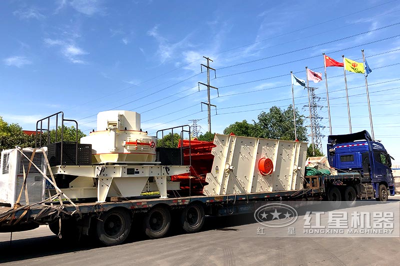 紅星石頭制砂機發(fā)貨