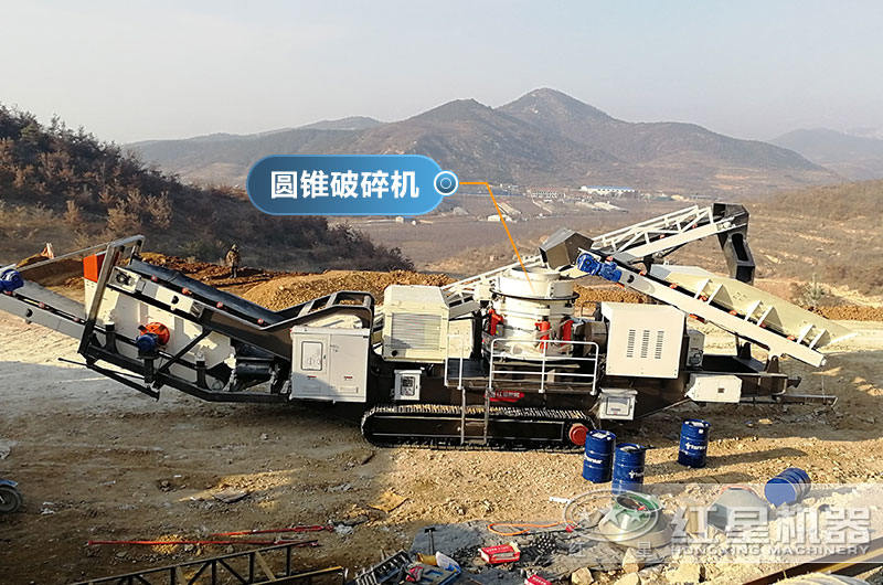 履帶式移動石頭破碎機(jī)現(xiàn)場看，可就近現(xiàn)場考察