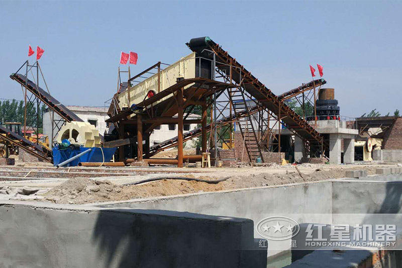 制砂碎石生產(chǎn)線(xiàn)現(xiàn)場(chǎng)