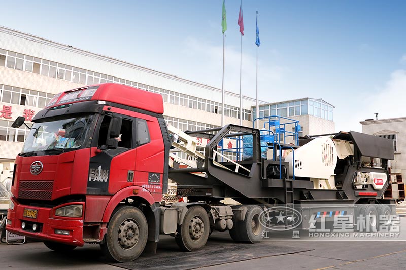 輪胎移動破碎機(jī)發(fā)貨中，歡迎來廠參觀