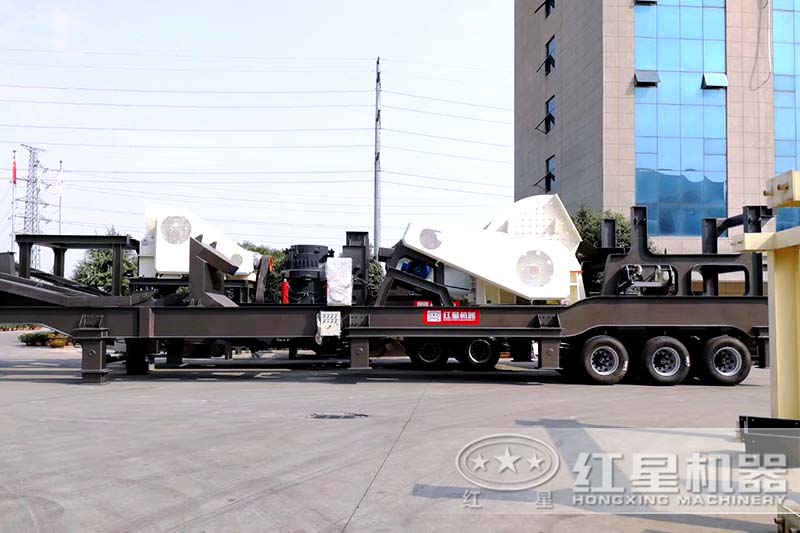 紅星車載碎石機(jī)廠區(qū)，多種現(xiàn)貨