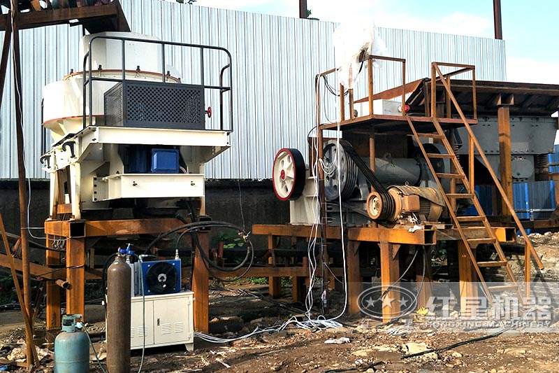 小型制砂生產(chǎn)線現(xiàn)場