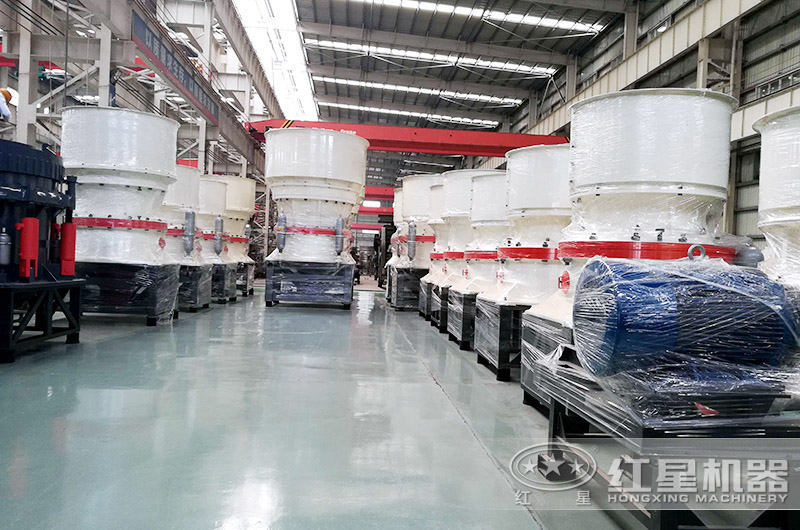 大型圓錐式破碎機立體設(shè)計，占地面積小，作業(yè)效率高