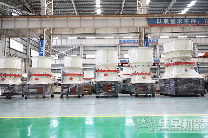 圓錐式破碎機(jī)，對(duì)硬度較大的河卵石破碎效果更佳