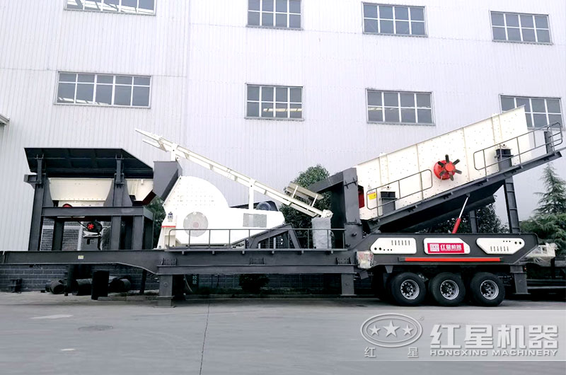 三合一重錘式移動式破碎站，一次成型效率高