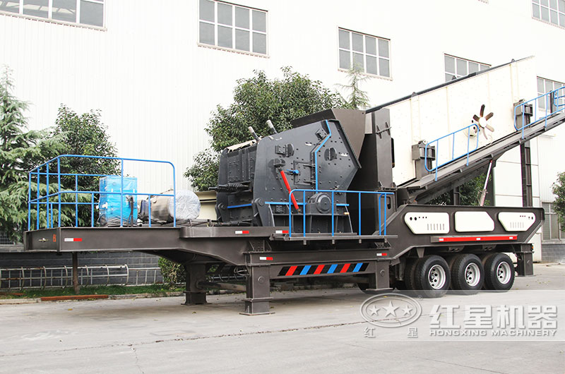 反擊破移動式破碎站，中碎物料具有整形作用