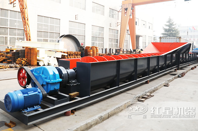 螺旋式洗砂機，耐磨件更換周期長