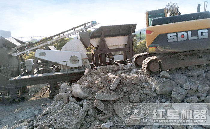 混凝土破碎機(jī)，破碎物料細(xì)節(jié)